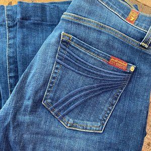 7 for all mankind Dojo jeans size 28, hemmed to 31